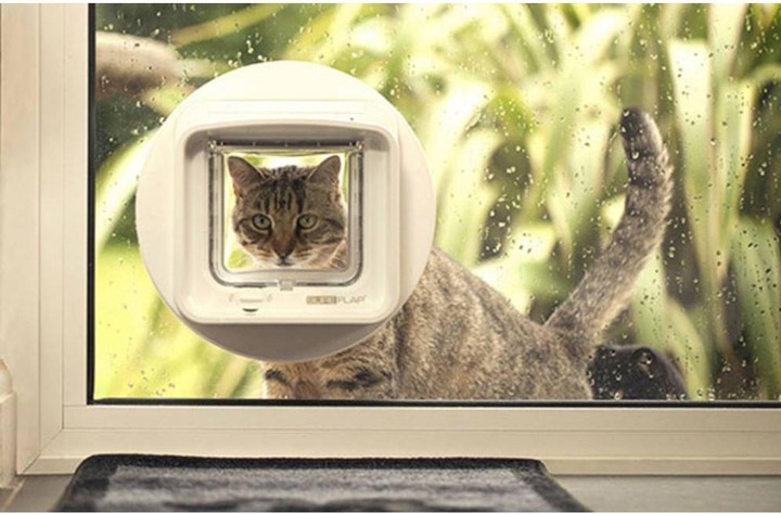 Productafbeelding SureFlap Kattendeur met dubbele scan (Microchip kattenluikje)