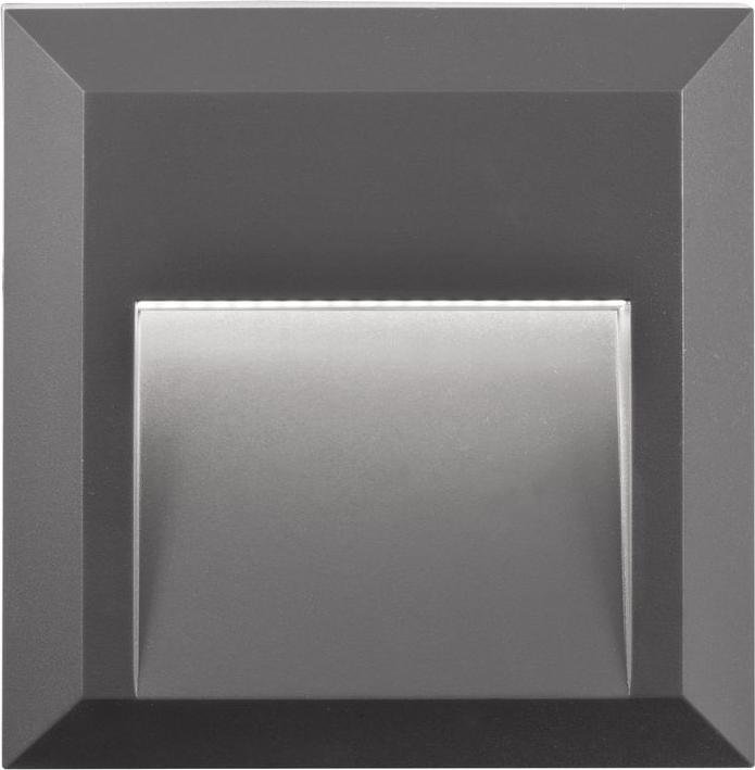 Nova Luce PULSAR LED wall light grey 2W IP54 warm white 12x3x12cm 811201