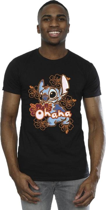Produktbild Disney Lilo And Stitch Ohana Orange Hibiscus TShirt (4XL)