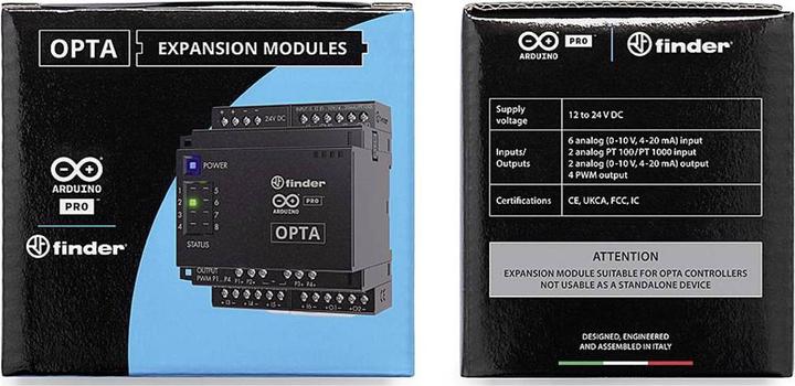 Actual product image Arduino Opta Analogue Expansion AFX00007 PLC expansion module