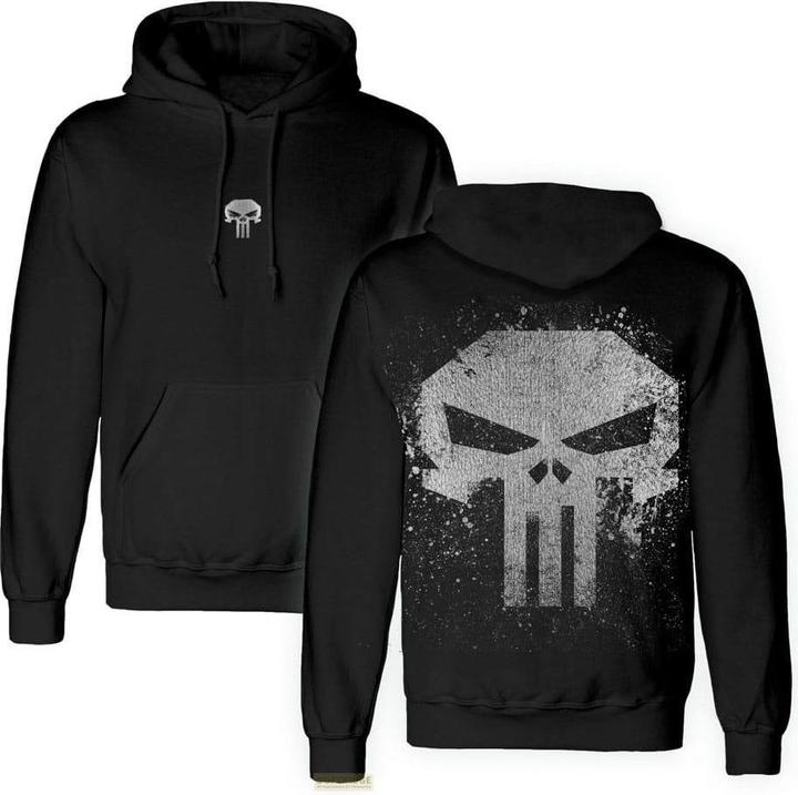 Actual product image Heroes Inc Punisher Kapuzenpullover Skull With Metallic Ink Grösse XL (XL)