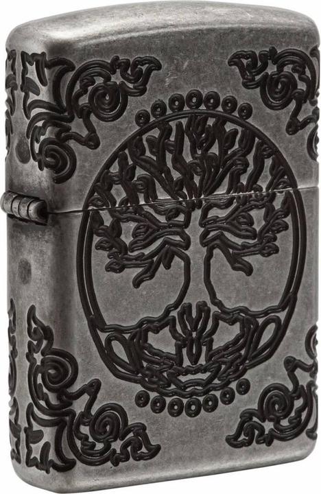 Zippo Tree of Life Antique Silver