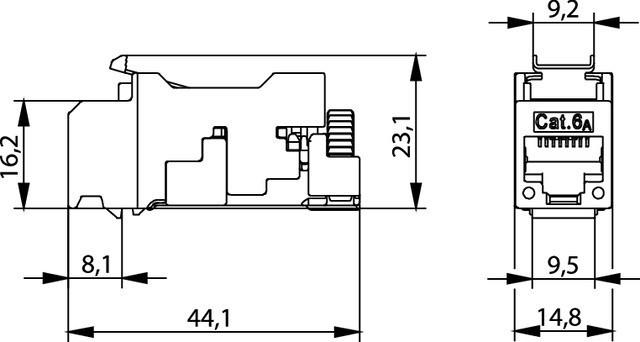 Immagine prodotto Telegärtner Jack RJ AMJ-S modulo Cat.6A