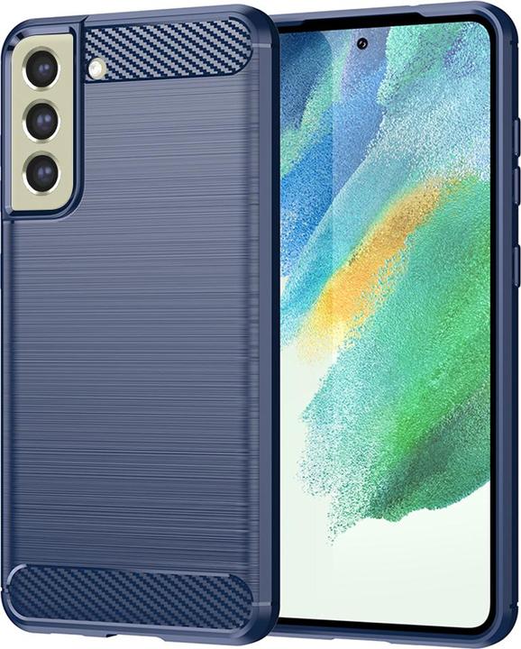 Produktbild Techsuit - Carbon Silicone - Samsung Galaxy S21 FE 5G - Blue (Samsung Galaxy S21 FE 5G)