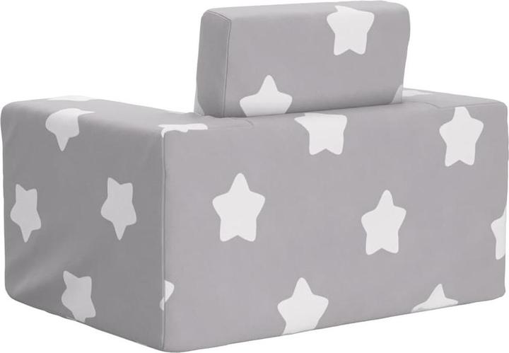 Immagine prodotto vidaXL Divano letto per bambini stelle grigio chiaro in morbido peluche