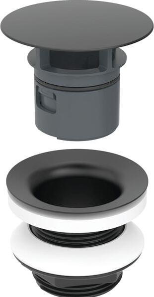 Geberit Robinet à tige avec capuchon découlement 1 1/4x50mm chromé, 152.050.14.1, 152.050.14.1