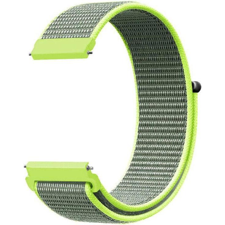 Thumbnail - Strap-it Nylonarmband (22 mm, Nylon), Uhrenarmband, Gelb, Grün