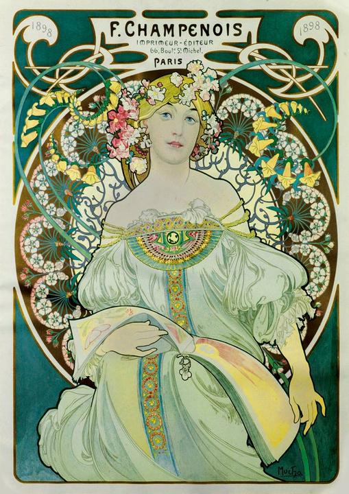 Actual product image Bluebird Puzzle 1000 pieces Mucha - Daydream, 1897 (1000 pieces)