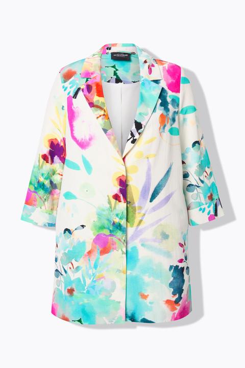 Actual product image Ulla Popken Floral Watercolor Jacket (46, 48)