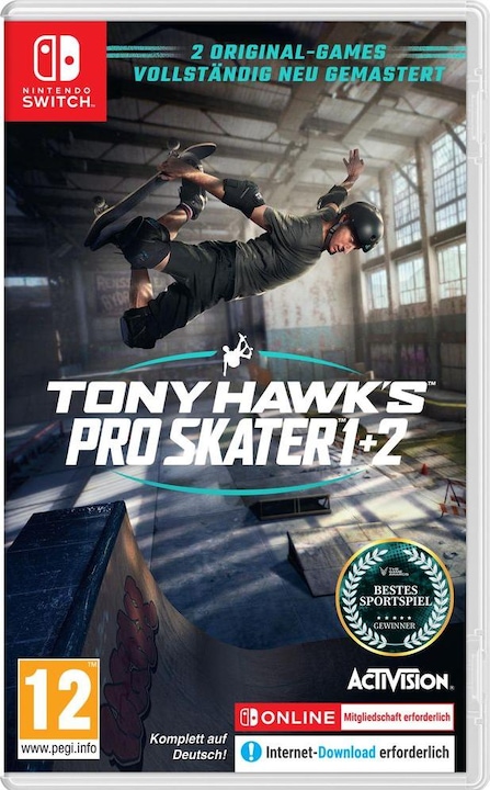 Activision Tony Hawk's Pro Skater 1+2 (Switch, DE)