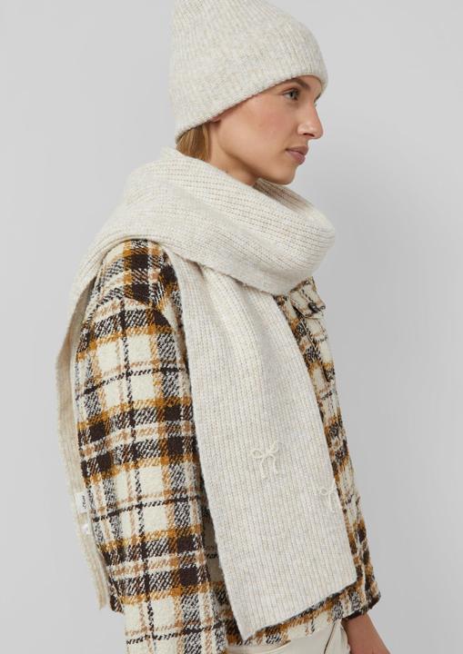 Immagine prodotto s.Oliver Tuch Breiter Strickschal mit Schmuckperlen-Details