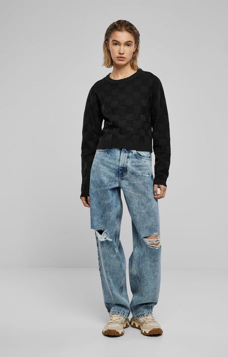 Produktbild Urban Classics Ladies Check Knit Sweater - 126785 (XL)