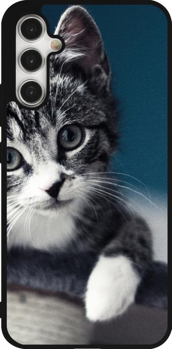 Produktbild PhoneLook Hülle Silikon schwarz Meow 23 (Samsung Galaxy A34 5G)