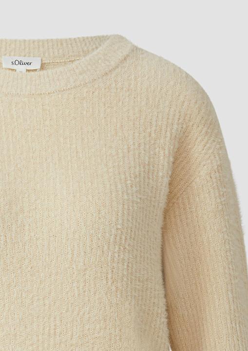 Produktbild s.Oliver Strickpullover Flauschiger Strickpullover mit halbem Arm (34)