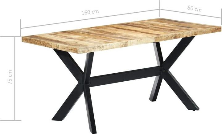 Image du produit vidaXL Esstisch (160 x 160 x 75 cm)