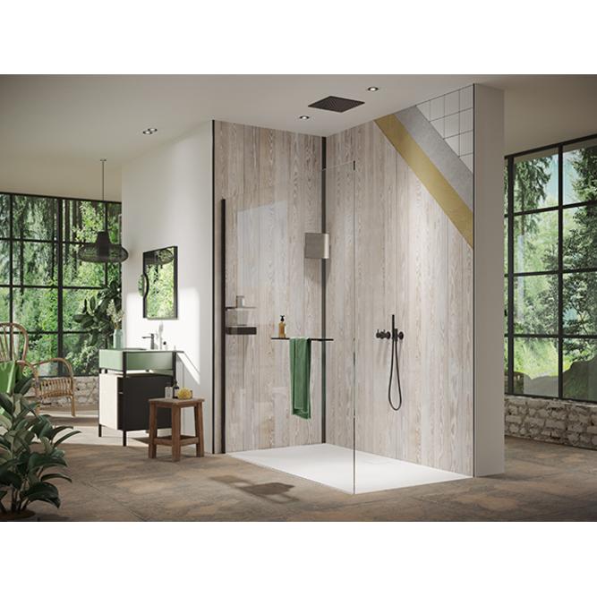 Hüppe, Duschkabine + Duschwand, EasyStyle Wandverkleidung 100x255cm (266 cm, 111 cm, 4 cm)