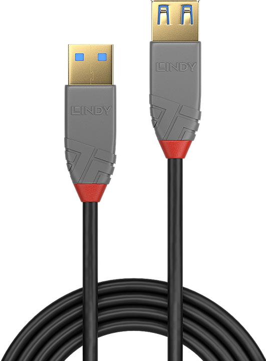 Actual product image Lindy USB/A-USB/A M-F (1 m, USB 3.0)