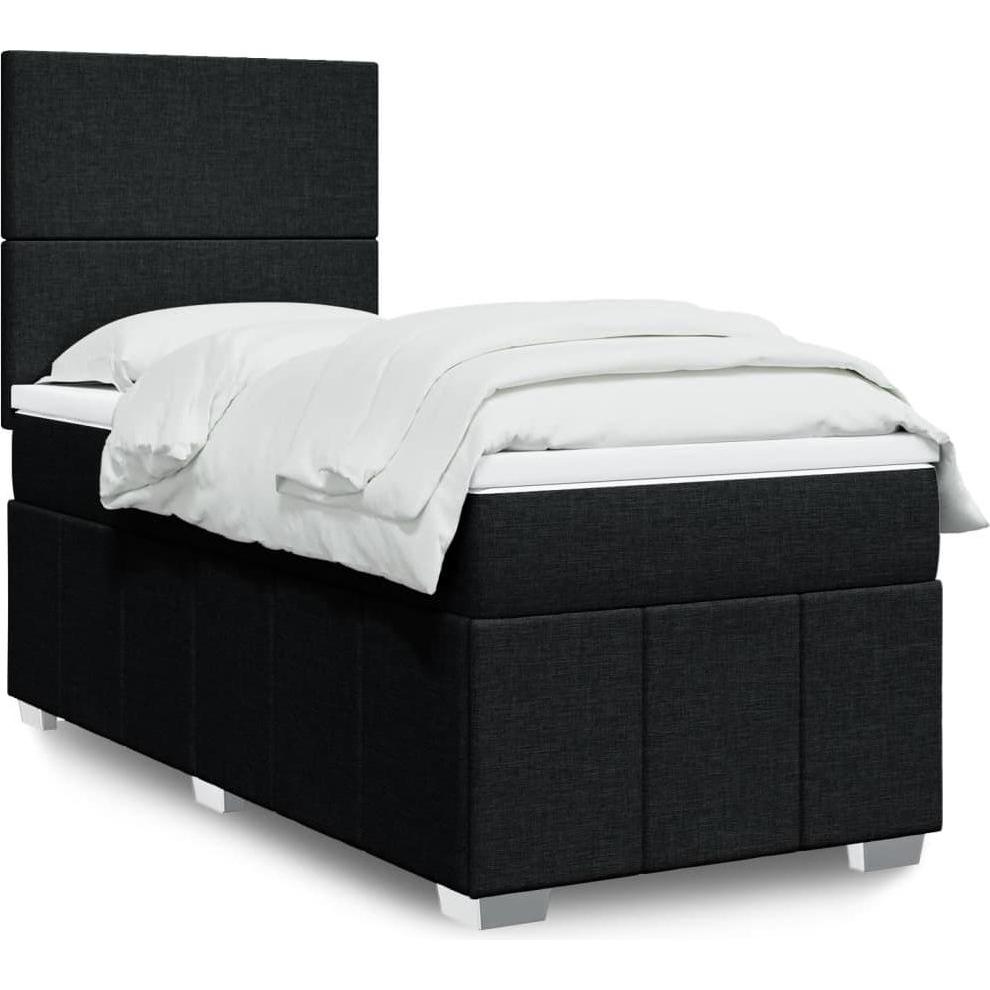 VidaXL, Bett, Bo x springbett mit Matratze 100 x 200 cm Stoff (100 x 200 cm)