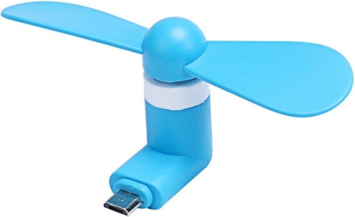 Produktbild PhoneLook Mini Ventilator für Smartphone blau perfekt für Unterwegs und heisse Tage Micro-USB (Android)