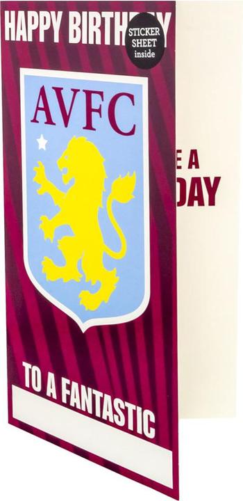 Immagine prodotto Aston Villa FC Personalised Biglietto di Compleanno (1 pz.)