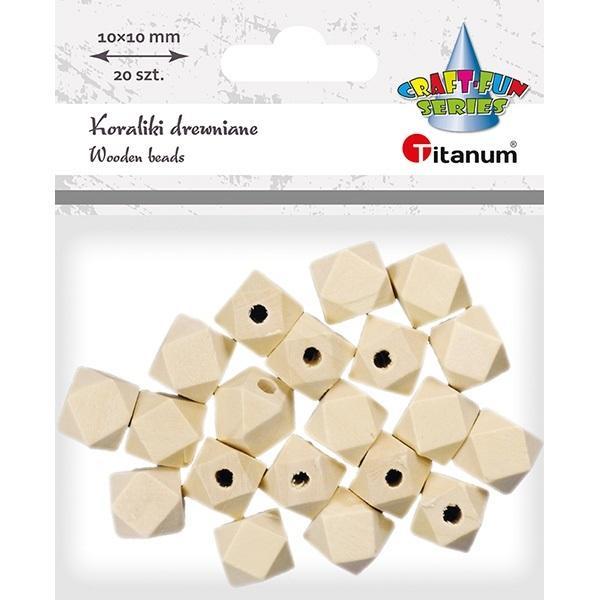Produktbild Titanum Würfelperlen aus Holz, geschnitten 20 Stück