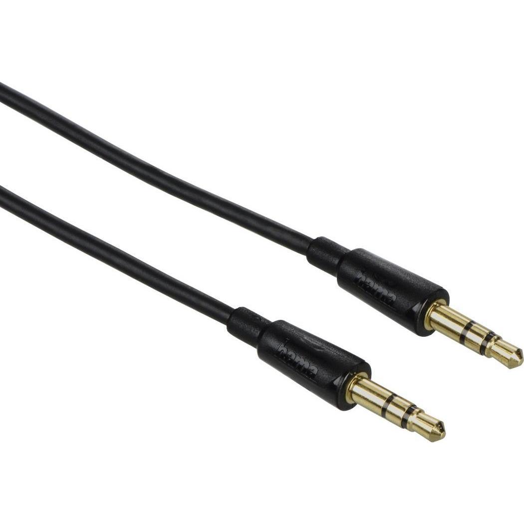 Hama Flexi-Slim (1.50 m, 3.5mm Klinke (AUX)), Audio Kabel