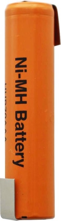 Actual product image Panasonic Flat rate HHR-70AAAE4 NiMH battery 1.2V 700mAh / AAA with solder tag Z-shape (AAA, 700 mAh)