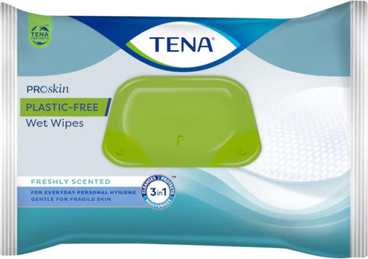Actual product image Tena Proskin Plastic-Free Wet Wipes 48 Count (48 Piece)