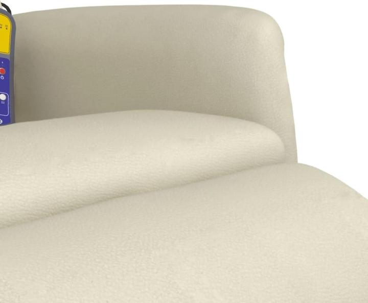 Produktbild vidaXL Massagesessel mit Fussteil Creme Kunstleder,Farbe