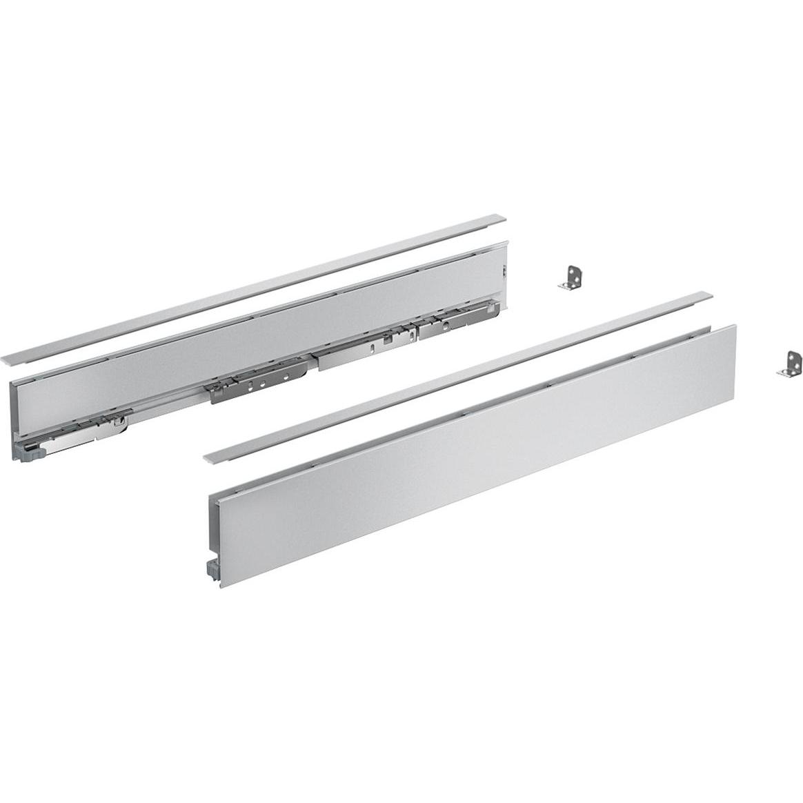 Hettich, Schubladenauszüge, Zarge AvanTech YOU H77 NL 550 mm li/re silber
