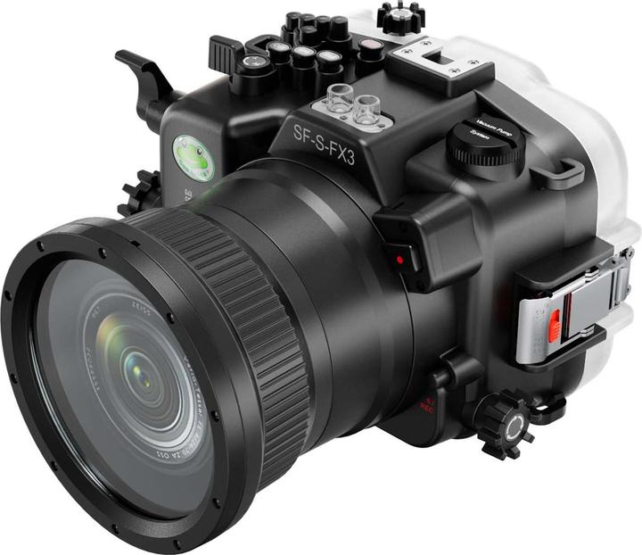 Actual product image Seafrogs Camera Waterproof Case for FX3 with FL1655 Port