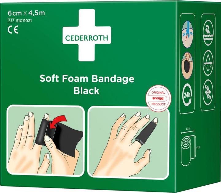 Produktbild Cederroth Soft Foam Bandage schwarz (1x)