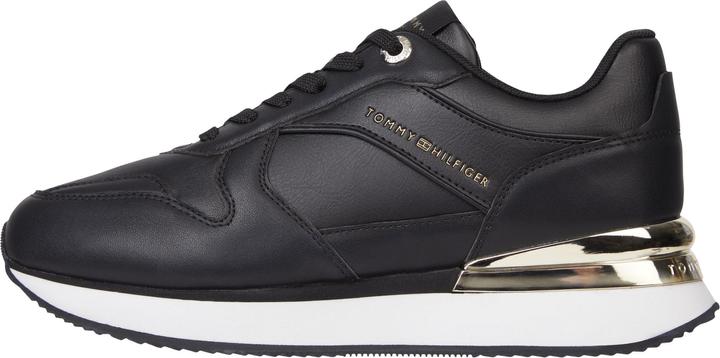 Image du produit Tommy Hilfiger Femmes Chaussures Elevated Feminine Leather Runner Noir Baskets 37 (37)