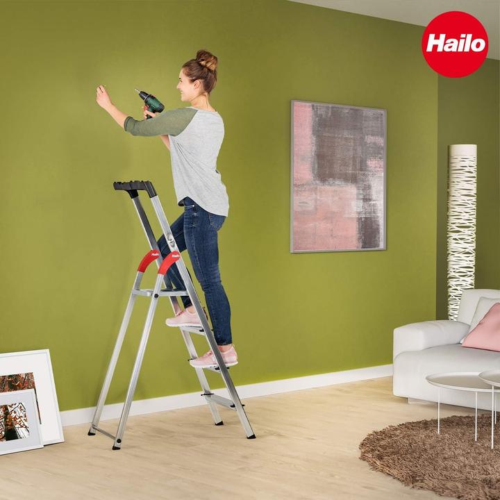 Actual product image Hailo L60 StandardLine, aluminium safety stepladder, 5 steps (Stepladder, 184 cm)
