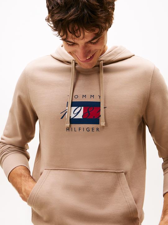 Produktbild Tommy Hilfiger Kapuzenpullover mit linearer Flaggen-Grafik (XXL)
