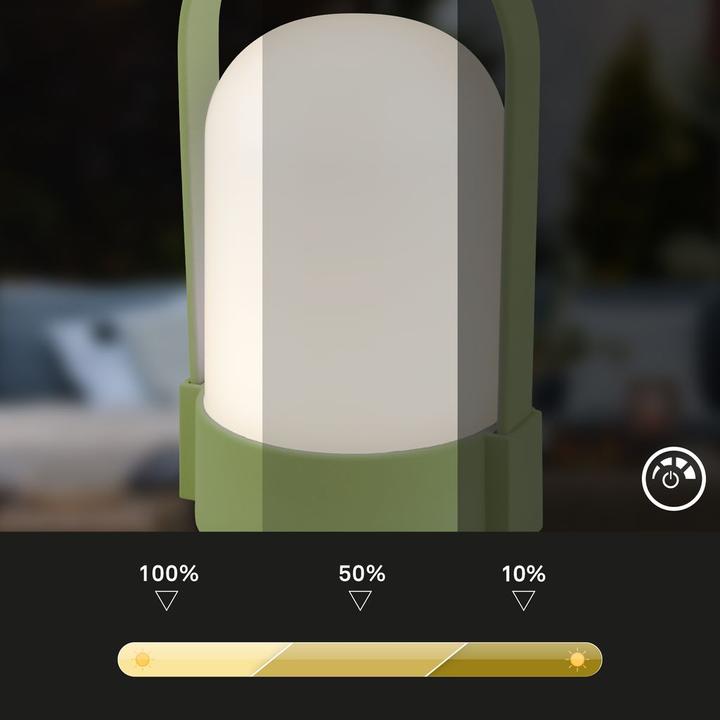 Image du produit Briloner ASA Akku LED Tischleuchte - Touchdimmer - Lindgrün