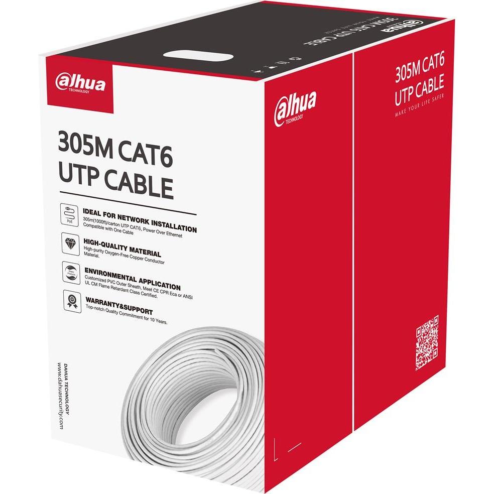 Dahua Przewód UTP kat.6 PFM920I-6UN-C (CAT6, 305 m), Cavo di rete