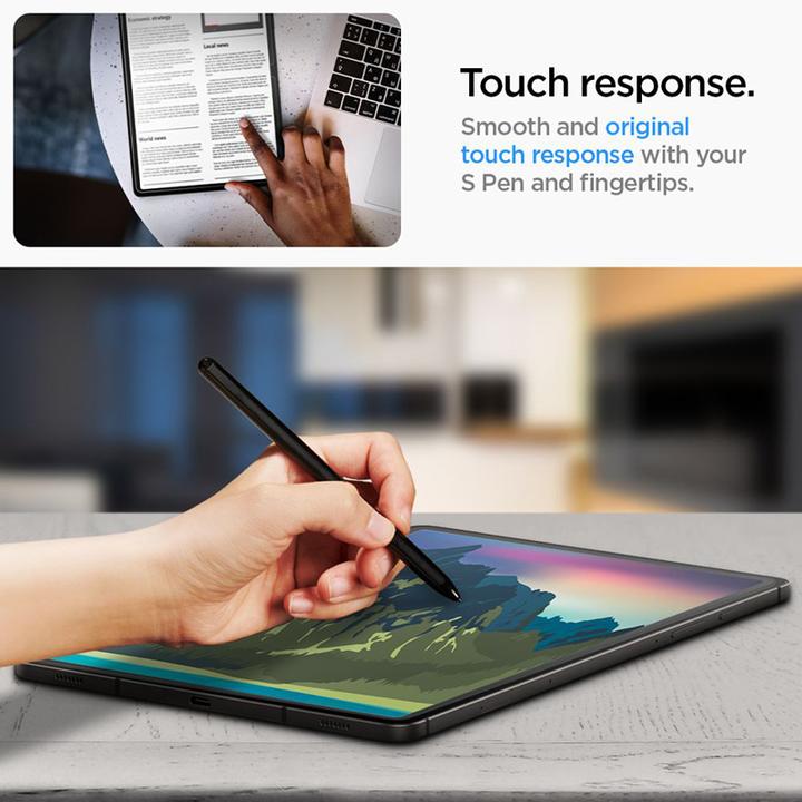 Immagine prodotto Spigen Glass.TR Sam Tab S9+ Plus 12.4" X810/X816B "EZ FIT" szkło hartowane AGL06999 (1 Pezzo/i, Galaxy Tab S9 Plus)