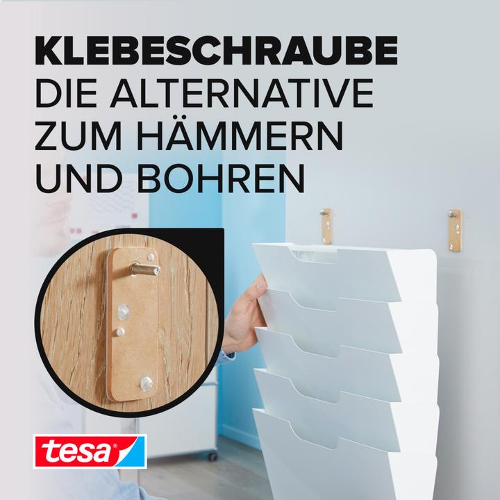Produktbild tesa Klebeschraube für Mauerwerk & Stein, viereckig
