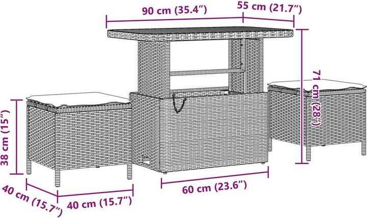 Produktbild vidaXL Charlee