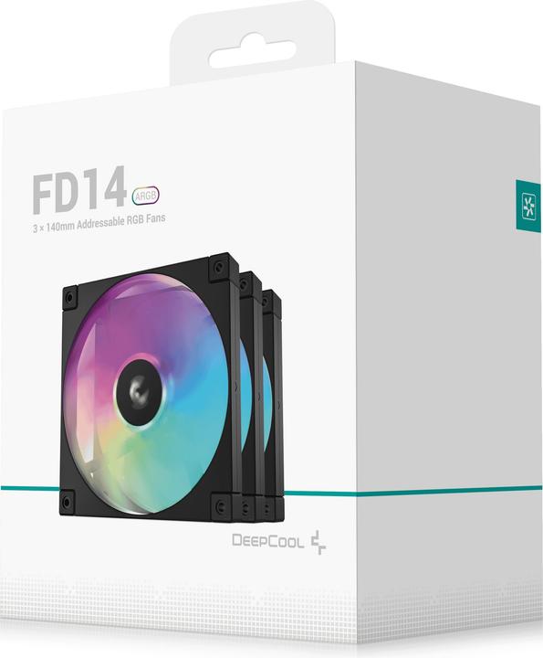 Produktbild Deepcool FD14 140x140x25 3in1 ARGB bk (140 mm, 3x)