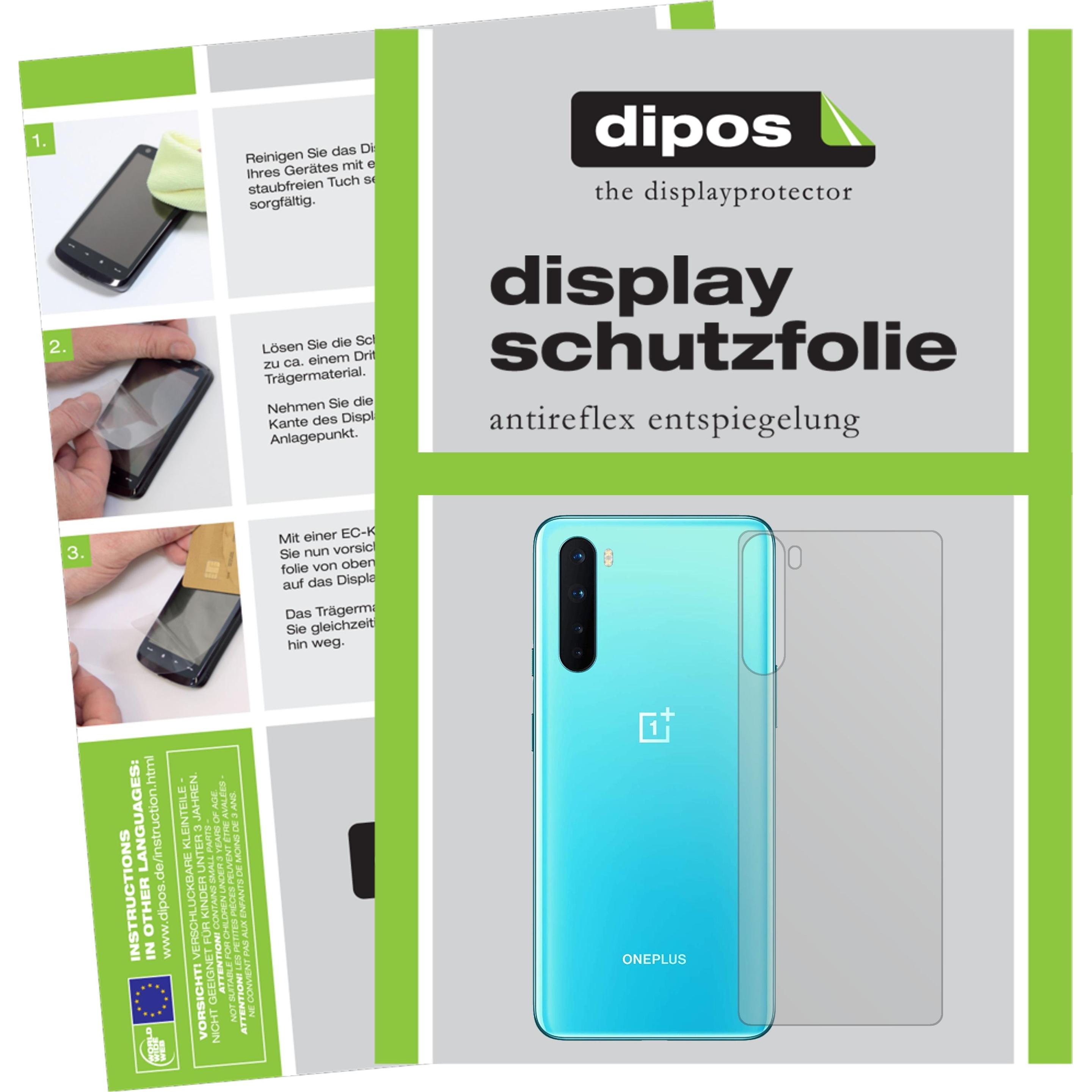 Dipos Displayschutzfolie Antireflex (2 Stück, OnePlus Nord), Smartphone Schutzfolie, Transparent