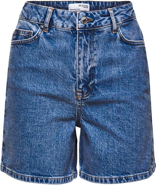 Actual product image Selected Femme High Waist Jean Shorts (34)