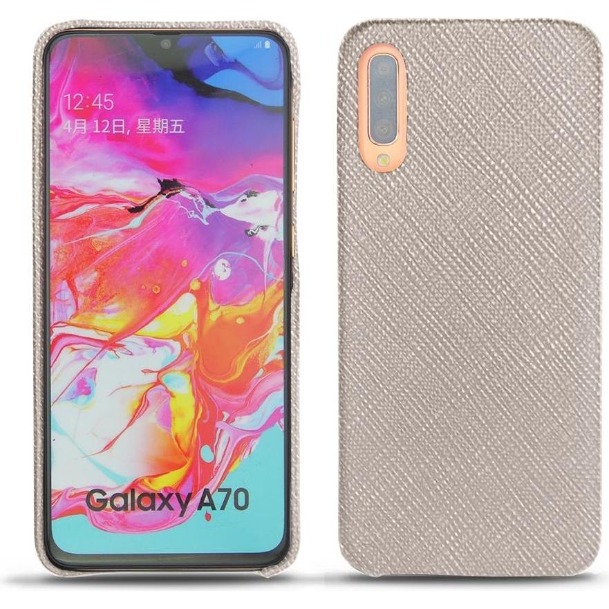 Noreve Lederschutzhülle (Samsung Galaxy A70), Smartphone Hülle, Beige