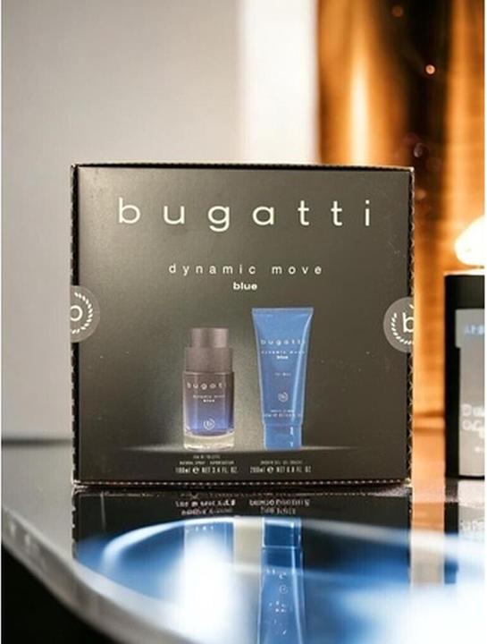 Actual product image Bugatti Dynamic Move Blue Set Eau de Toilette + Shower Gel 100ml + 200ml (Perfume set)