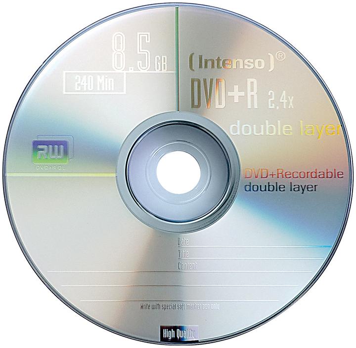 Produktbild Intenso DVD+R Double Layer, 2x 25er-Spindel (25 x)