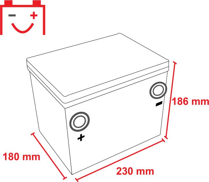 Produktbild Intact 56010 US-Power Autobatterie (12 V, 60 Ah, 460 A)