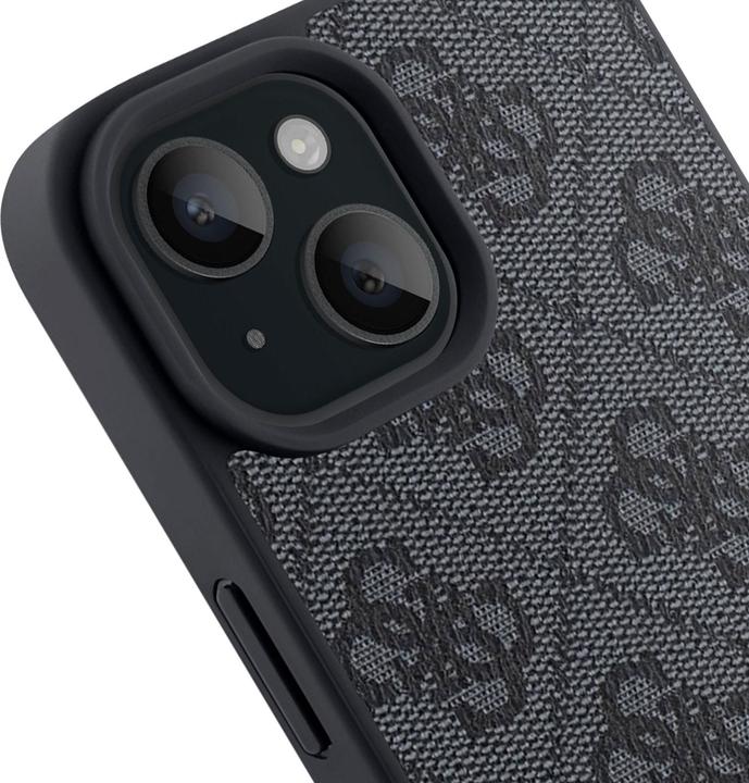 Productafbeelding Guess iPhone 15 Strass Driehoek Metalen Logo Case (Apple iPhone 15)