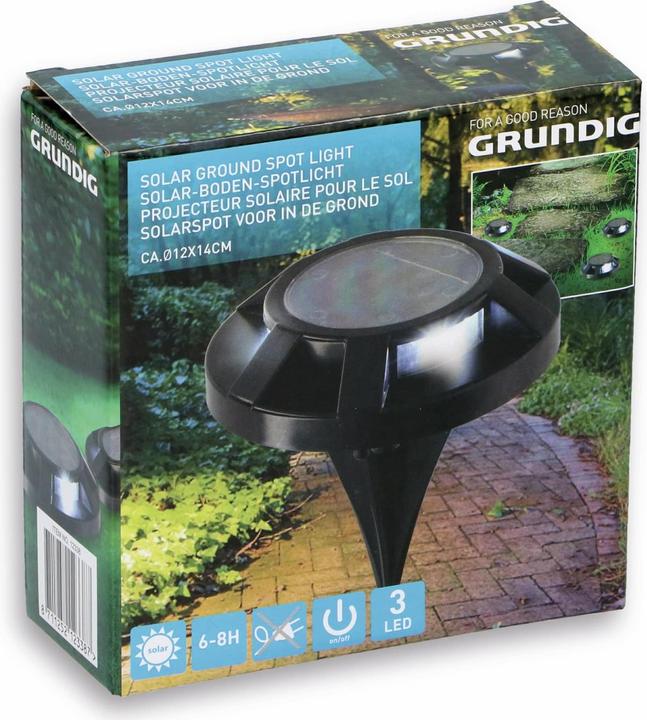 Produktbild Grundig LED Solar-Bodenleuchte 120 mm schwarz