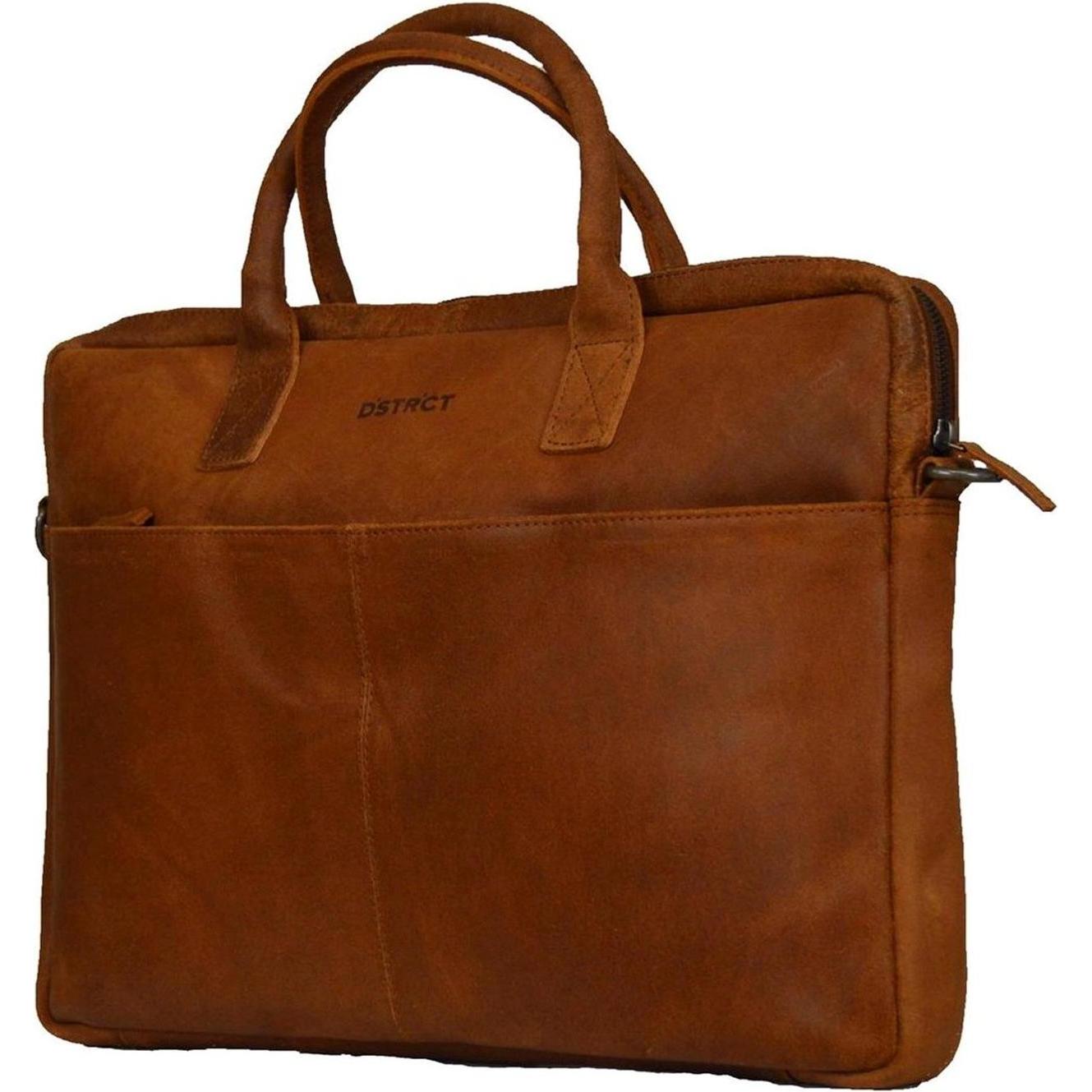 DSTRCT Limited Laptoptas - 17 Zoll - Cognac (17"), Borsa per Notebook, Marrone